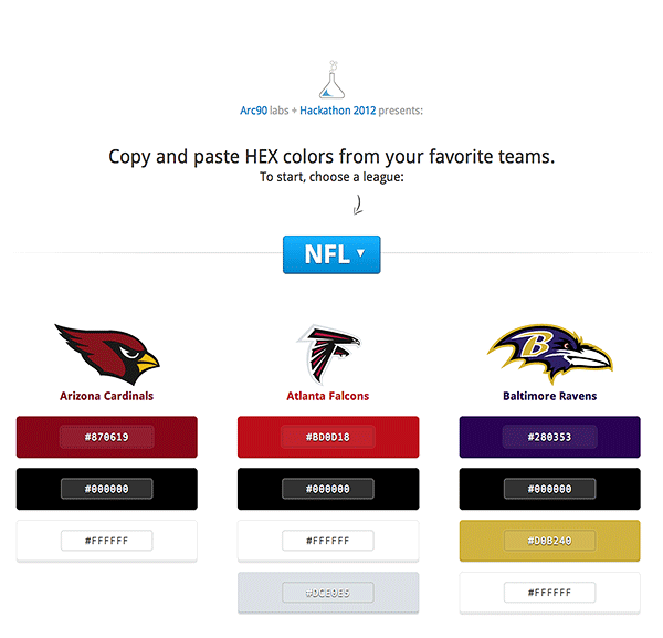 Arizona Cardinals Team Color Codes  Nfl team colors, Color, Color coding