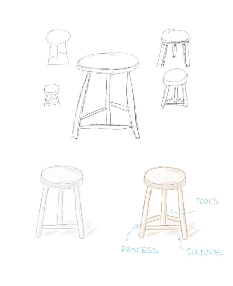 Stool drawings