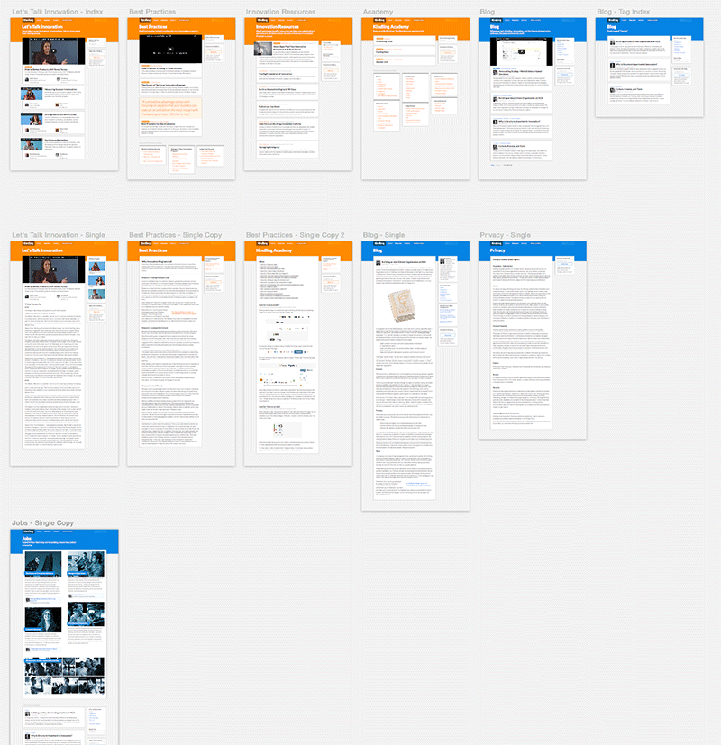 M2 high-fidelity page mocks V2