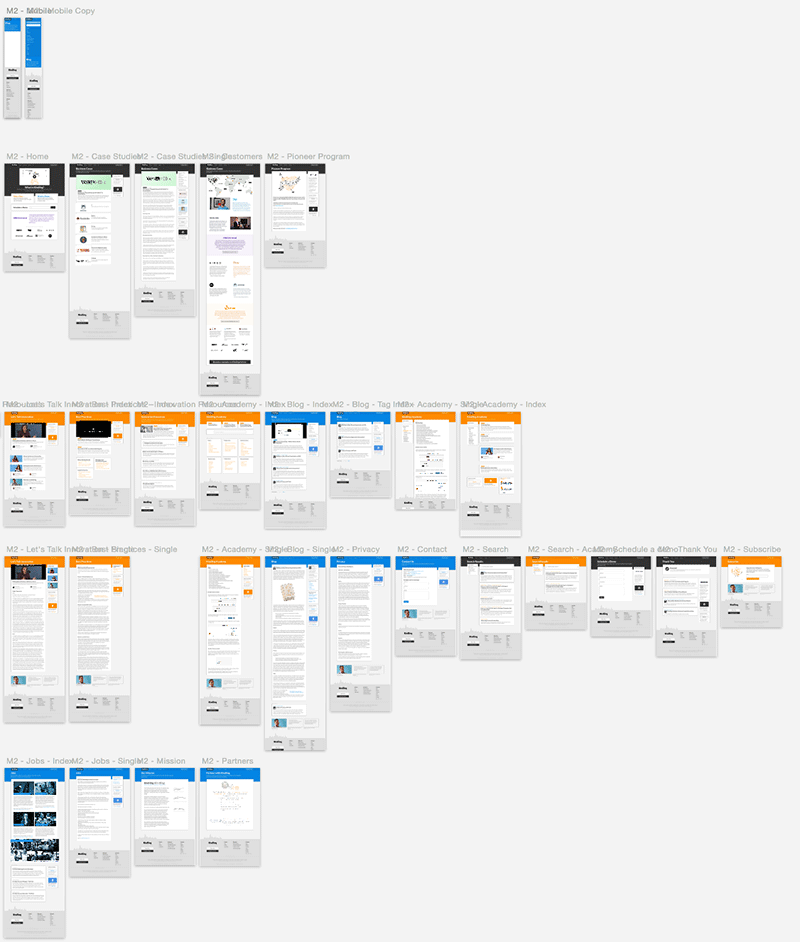 M2 high-fidelity page mocks V4