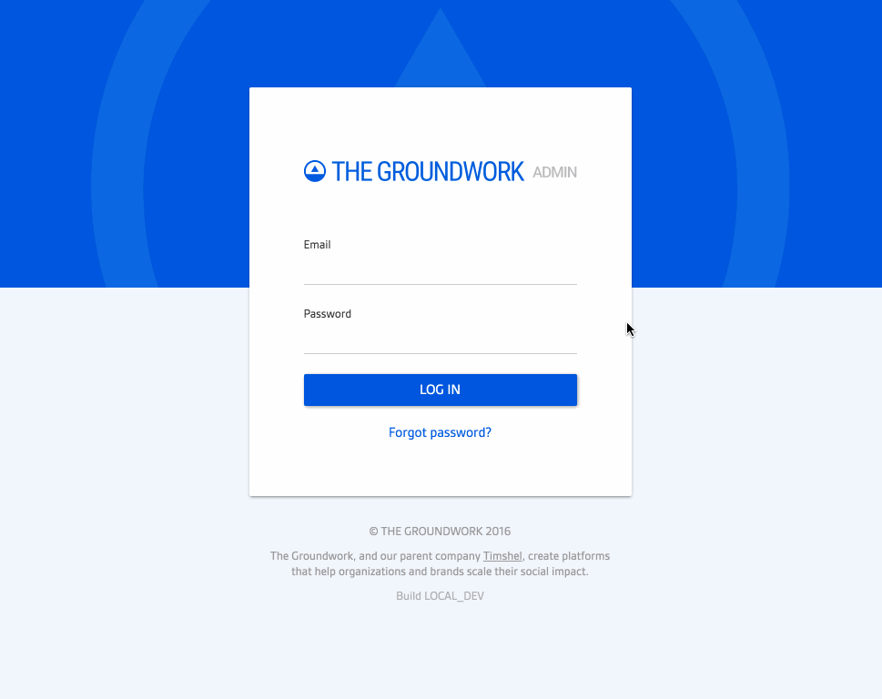 Gif of new login page UX