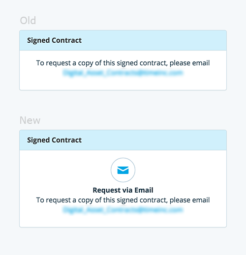 Screenshot comparison of basic and enhanced modules