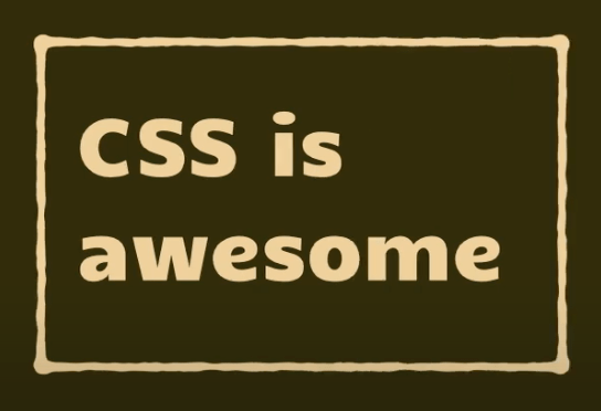 The words ‘CSS is awesome’ where the words fit their containing box.