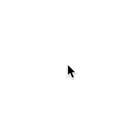 Screenshot of a mouse cursor on a blank white screen.