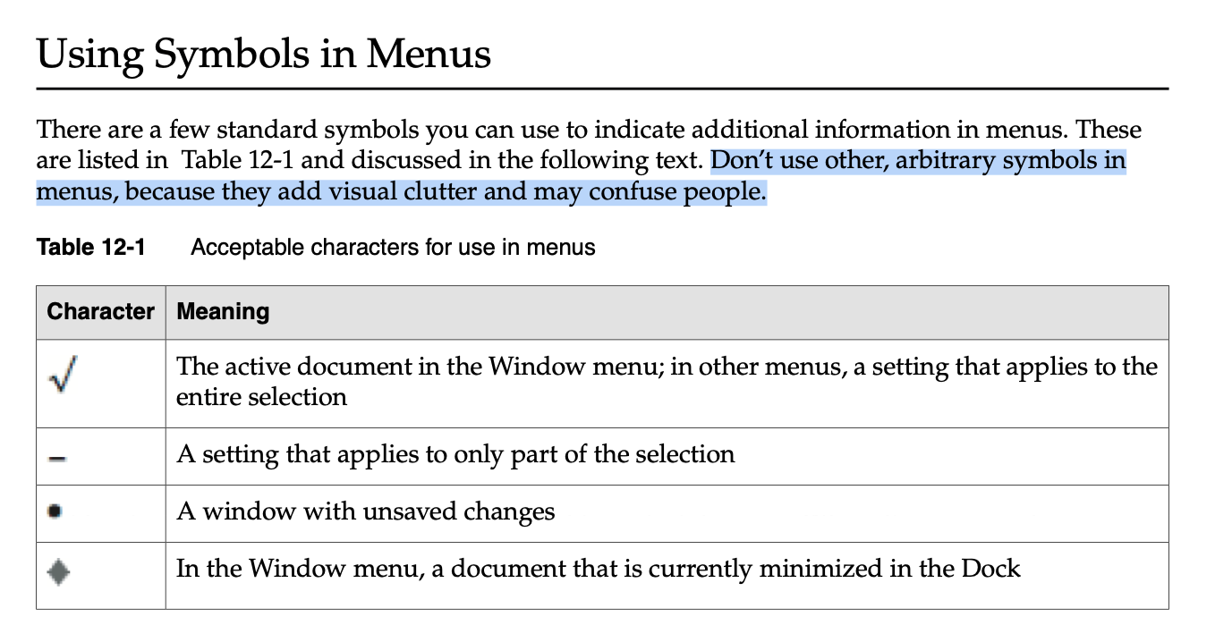 Screenshot from Apple’s Human Interface Guidelines