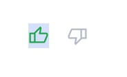 A thumbs up icon that was clicked repeatedly and has a text selection UI native to the OS overlaid on it.