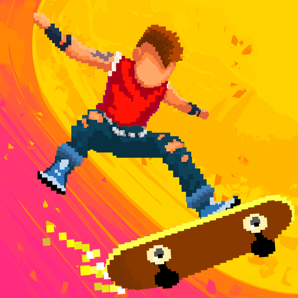 Скейтборд из пикселей