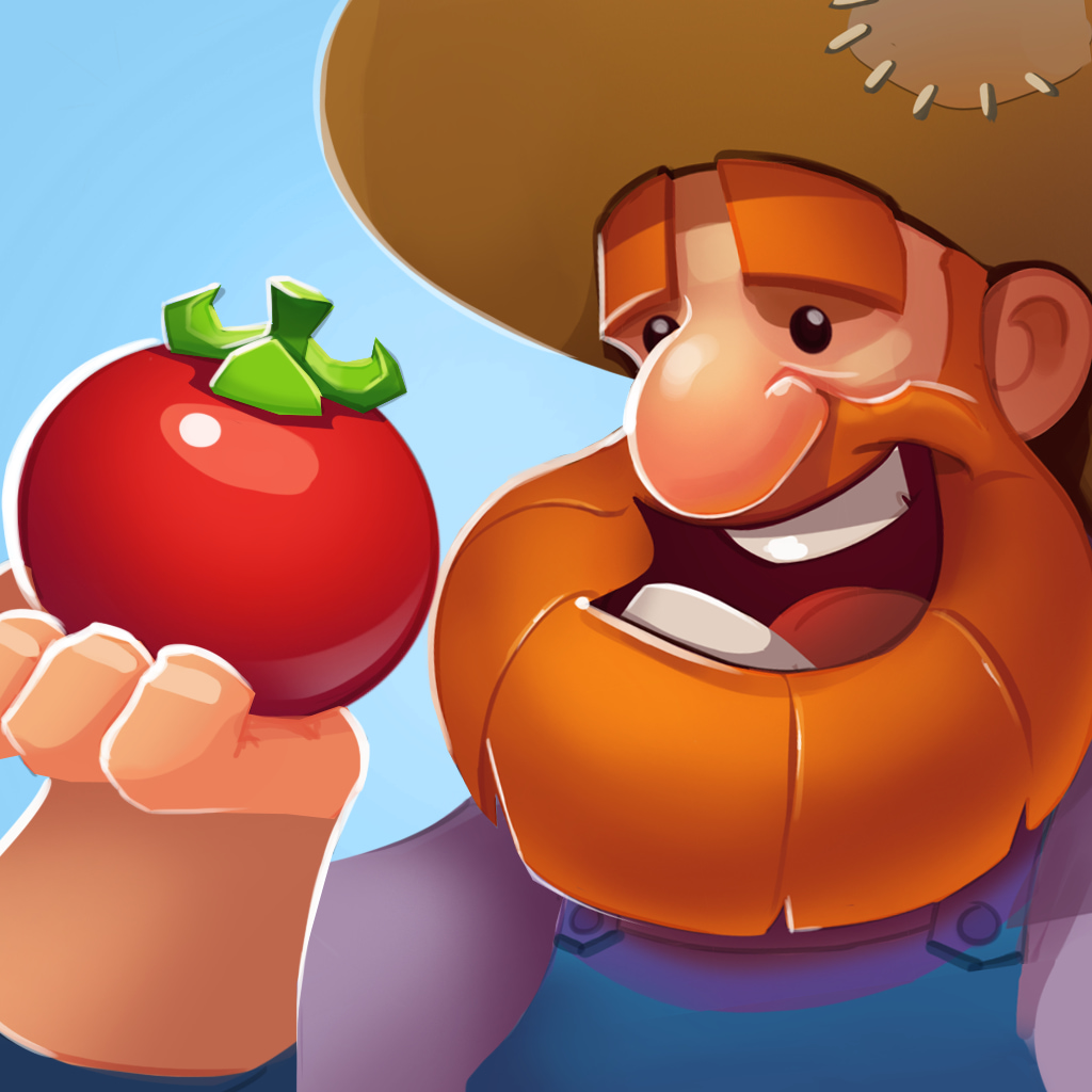 Merge Farm. Игра про ферму с откусанным яблоком на логотипе. Android merge Farm. Ммдемс фермер в роли фермера.