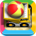 Cars in sandbox: Construction app icon