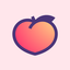 Peach — share vividly app icon