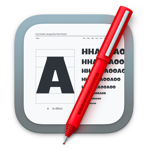 Font Proofer app icon